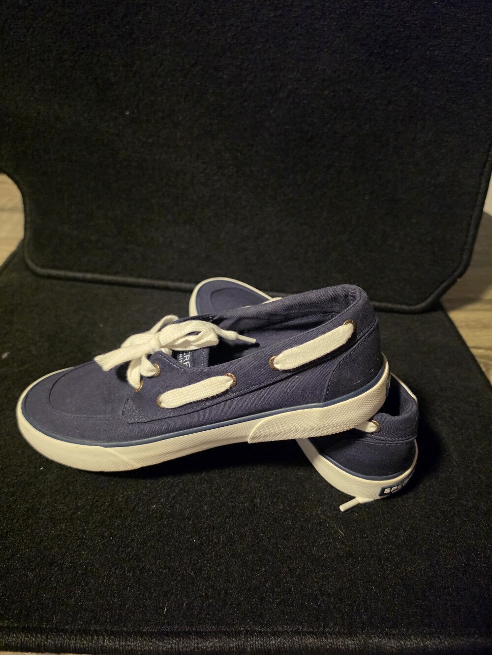 Sperry Women’s Size 8 Pier Boat Shoes STS83187 Blue / White Lace Up